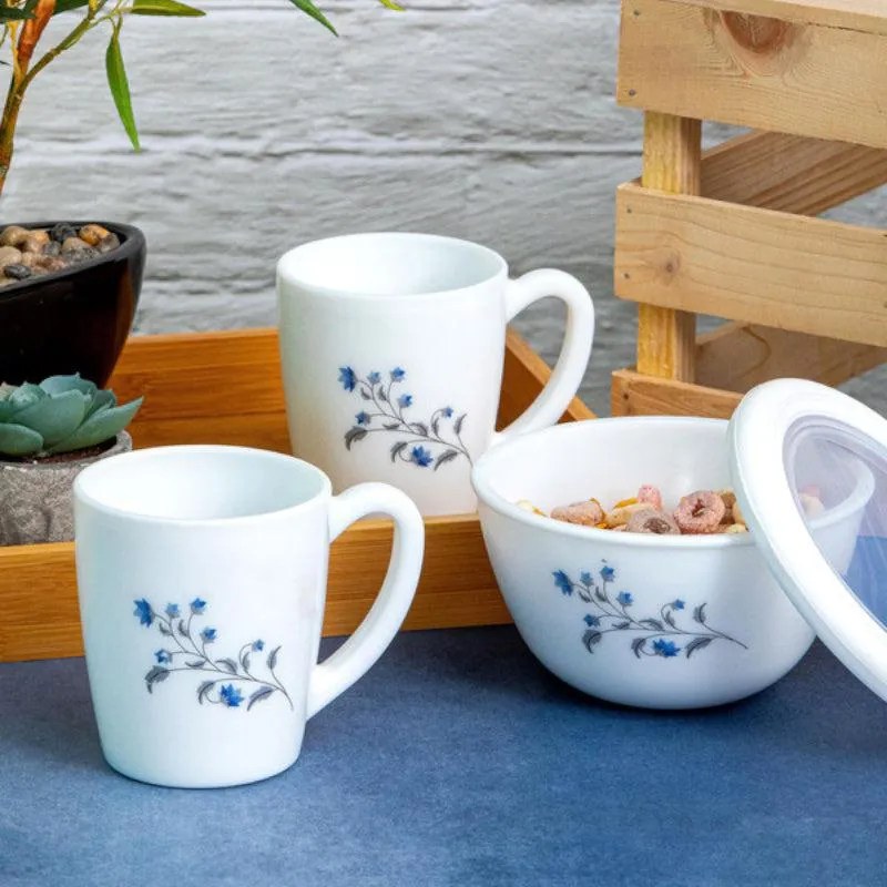 Cello Maleya Floral Tea Snack Set - Three Piece Set media 1
