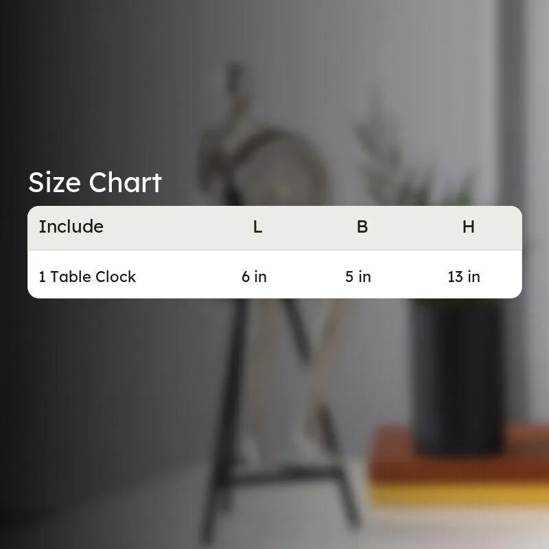 Character Table Clock - Silver media 7