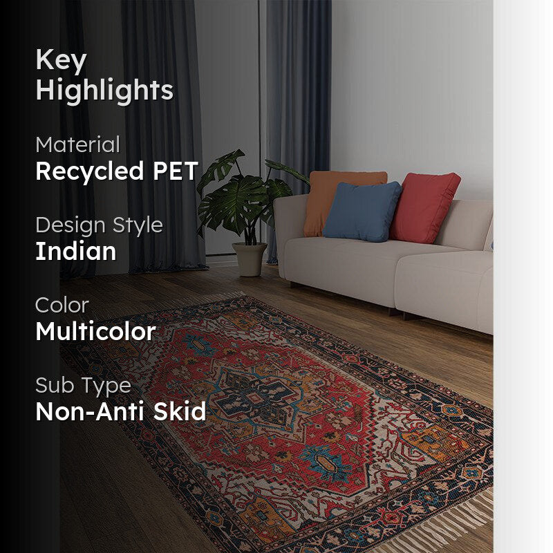 Selah Ethnic Recycled PET Dhurries media 2