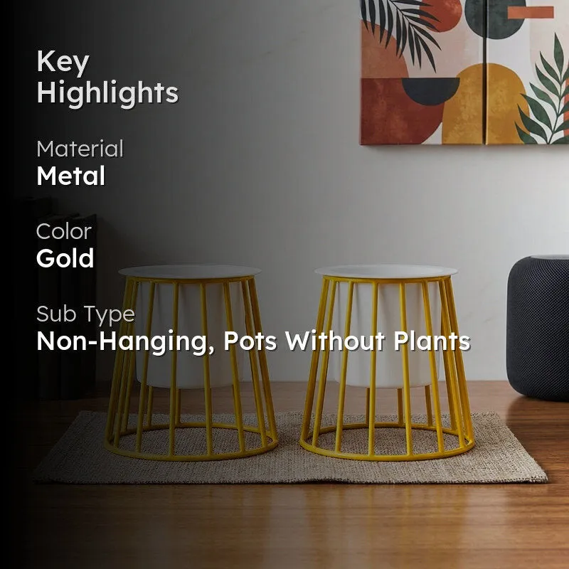 Muse Table Top Planter With Stand - Set Of Two media 2