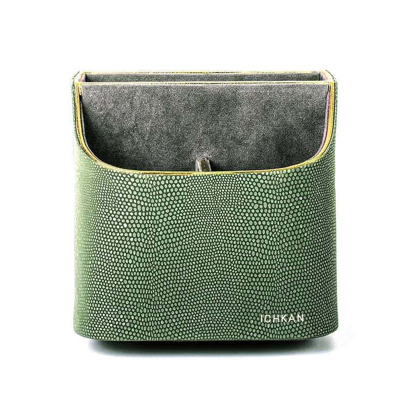 Tisquo Faux Leather Desk Organizer - Olive Green media 3
