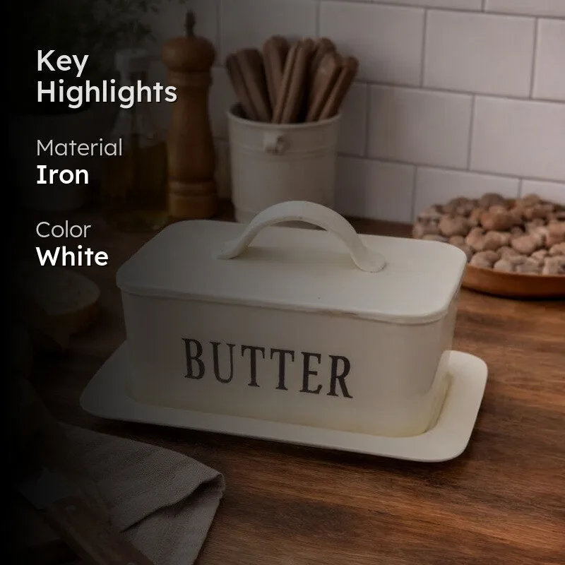 Kitchen Vault Iron Butter Box (White) - 200 mL media 2
