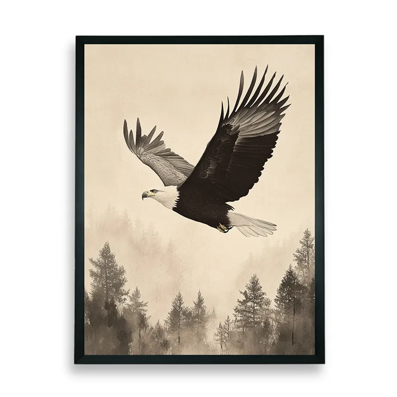 Flight Of Eagle Wall Art With Resin Frame media 7