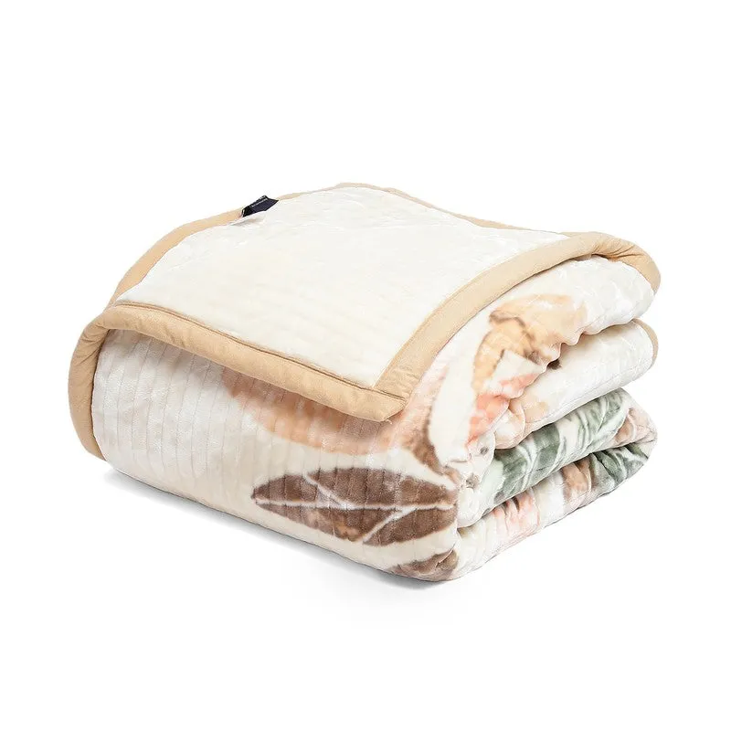 Monte Carlo Blossom Dreamscape Blanket (Beige) - 900 GSM media 5