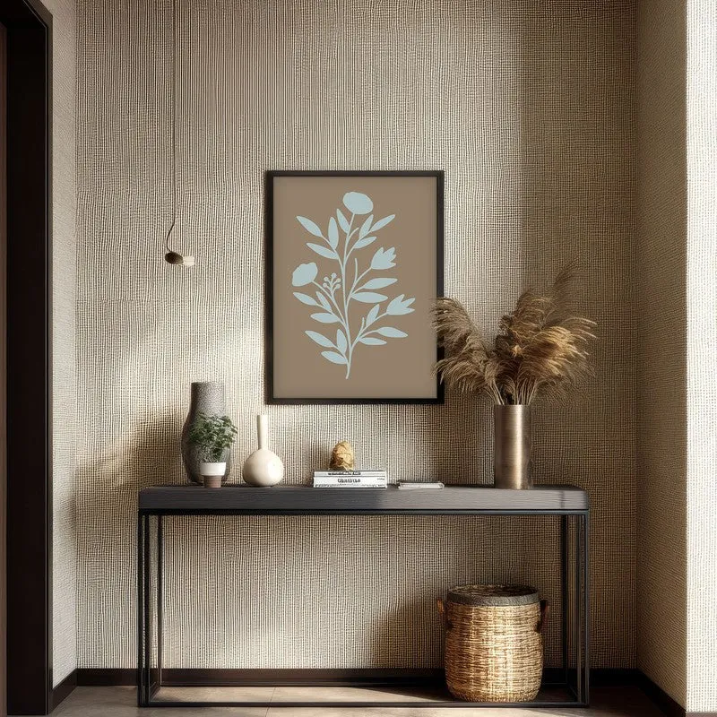 Coastal Flora Canvas Wall Painting With Black Frame media 4