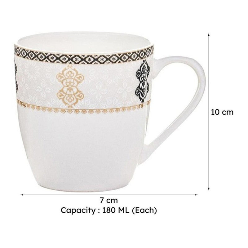 Cozy Bone China Tea Cup (180 mL Each) - Set Of Six media 6