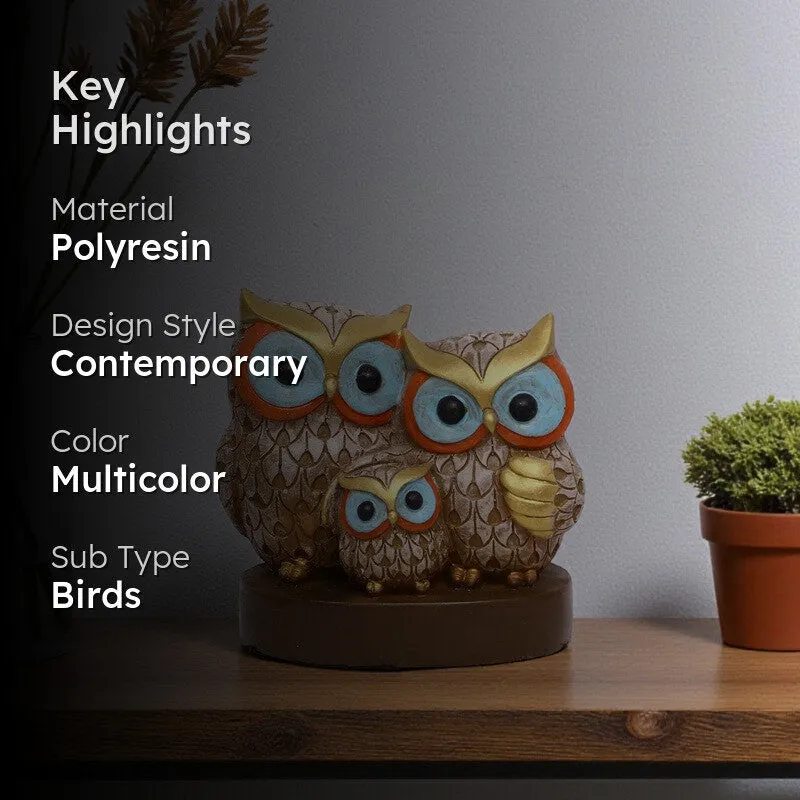 Little Guardians Owl Polyresin Showpiece media 2