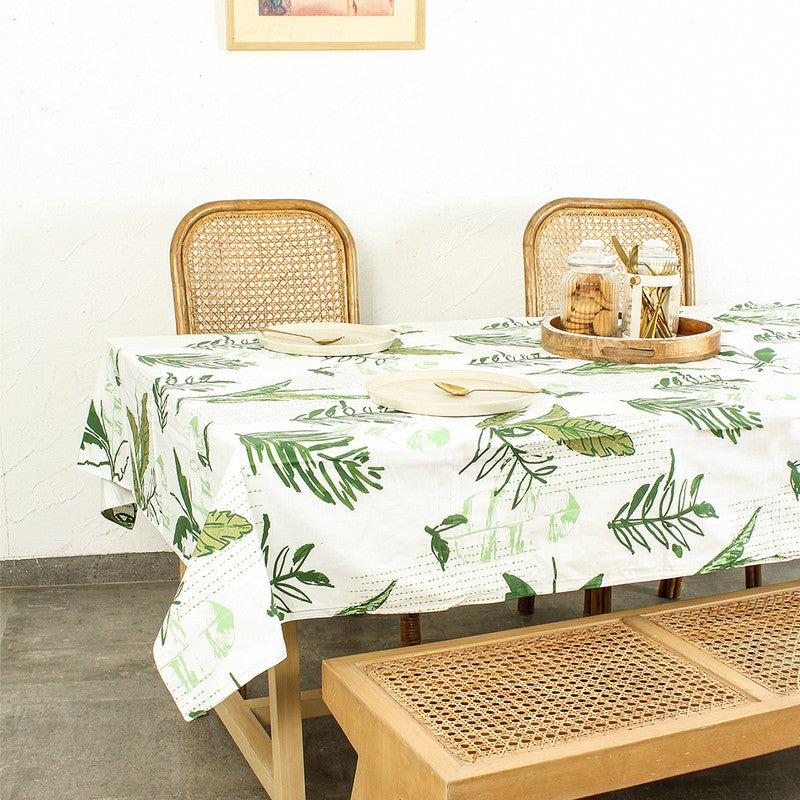 Sylva Grove Grid Table Cover -Green