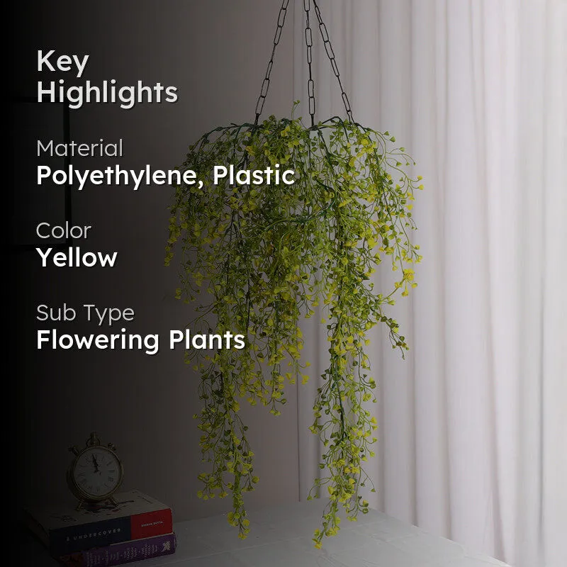 Verdhang VII Artificial Hanging Vine (Yellow) - 2.7 Feet media 2
