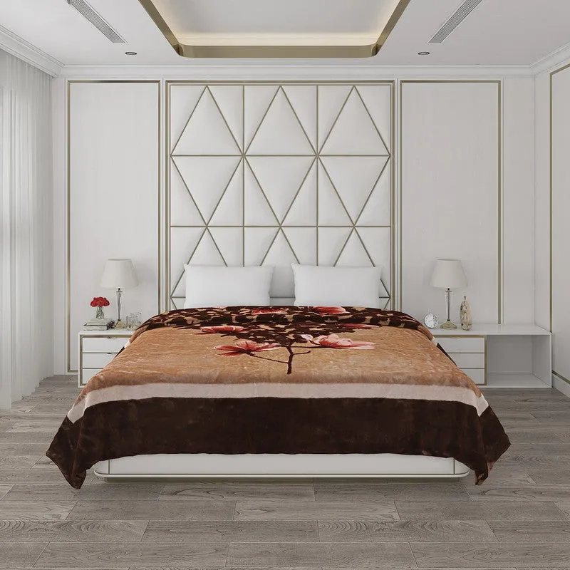Monte Carlo Autumn Embrace Blanket(Brown) - 600 GSM media 3