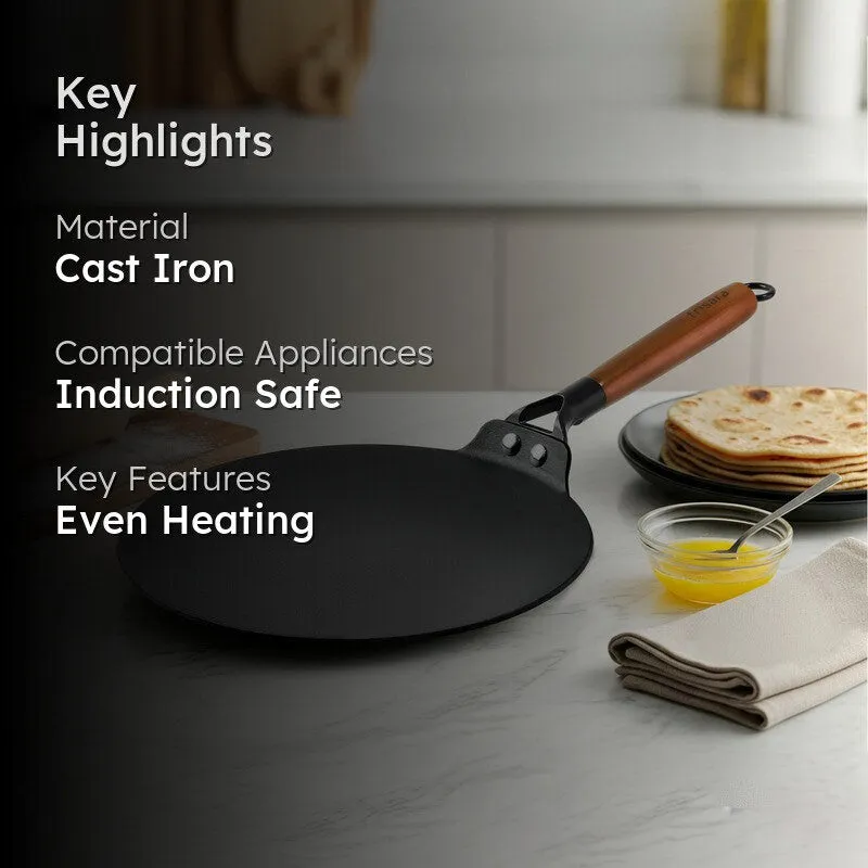 Embassy Griddlepro Matte Finish Cast Iron Roti Tawa media 2