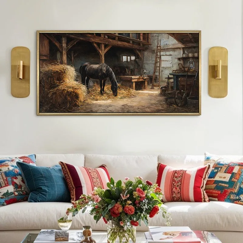 Farmstead Canvas Wall Painting With Frame media 1