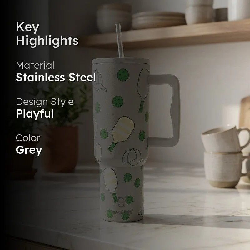 Pickleball Stainless Steel Tumbler - 1200 ML media 2