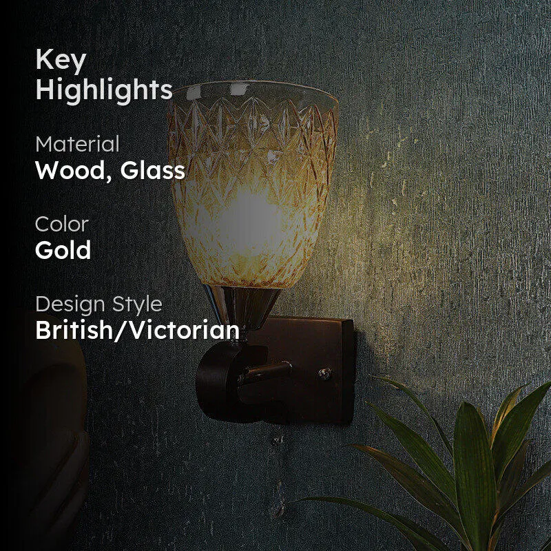 Maura Wooden Wall Lamp media 2