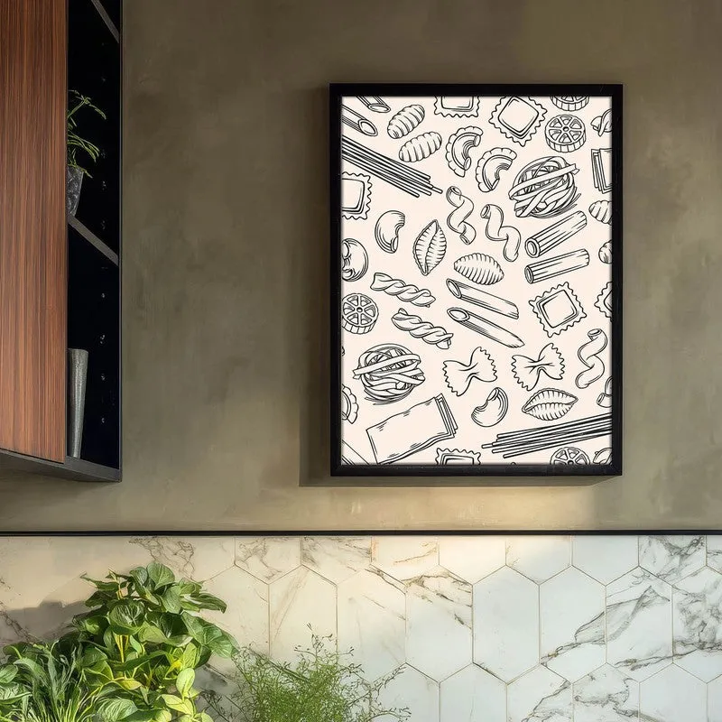 CulinaryDoodle Archival Canvas Wall Art - Black media 3