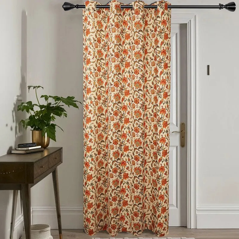 EthnoWeave Floral Cotton Curtain media 4