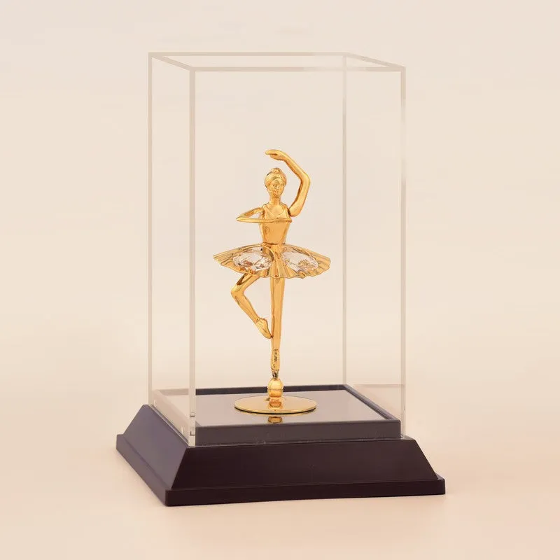 Royal Dancer 24K Gold Plated Mild Steel Showpiece media 3