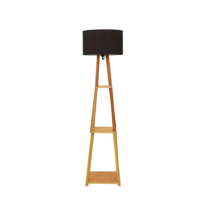 Blace Netima Floor Lamp With Shelf - Black media 4