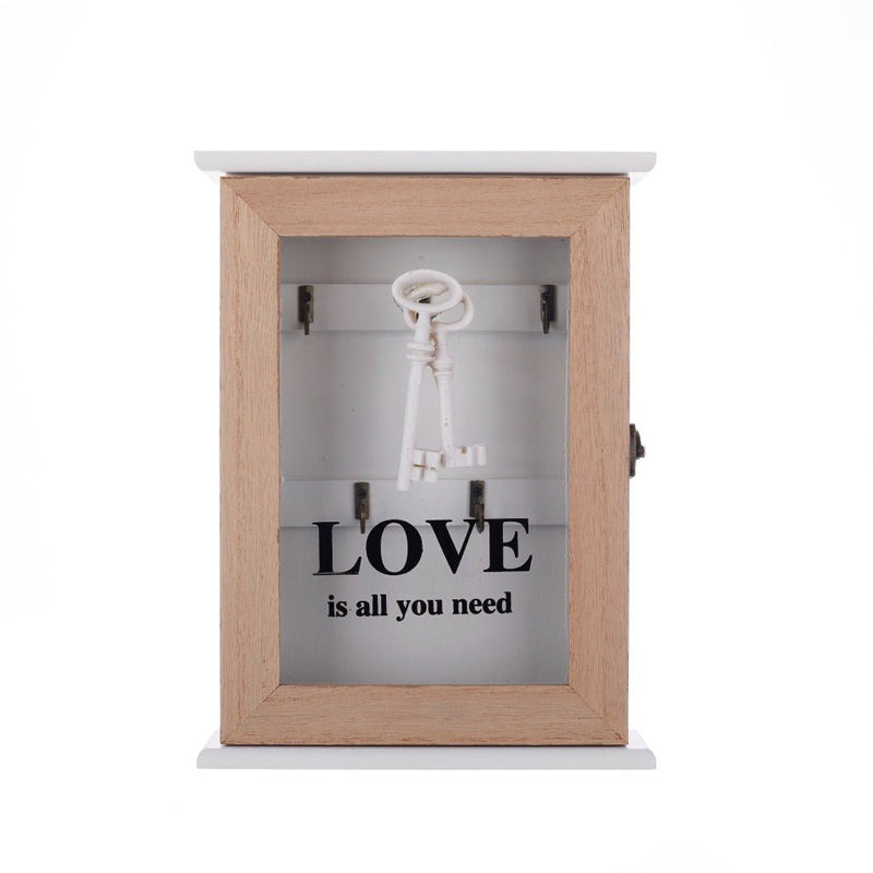 Love Is All You Need Wooden Key Holder media 5