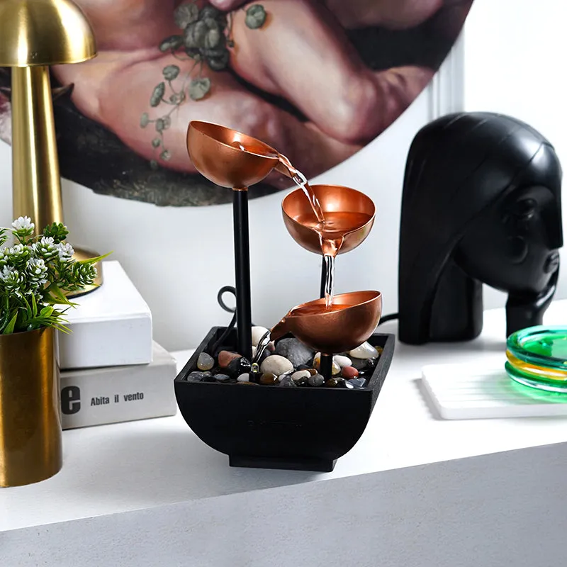 Vessel Flow Table Top Fountain - Copper media 6