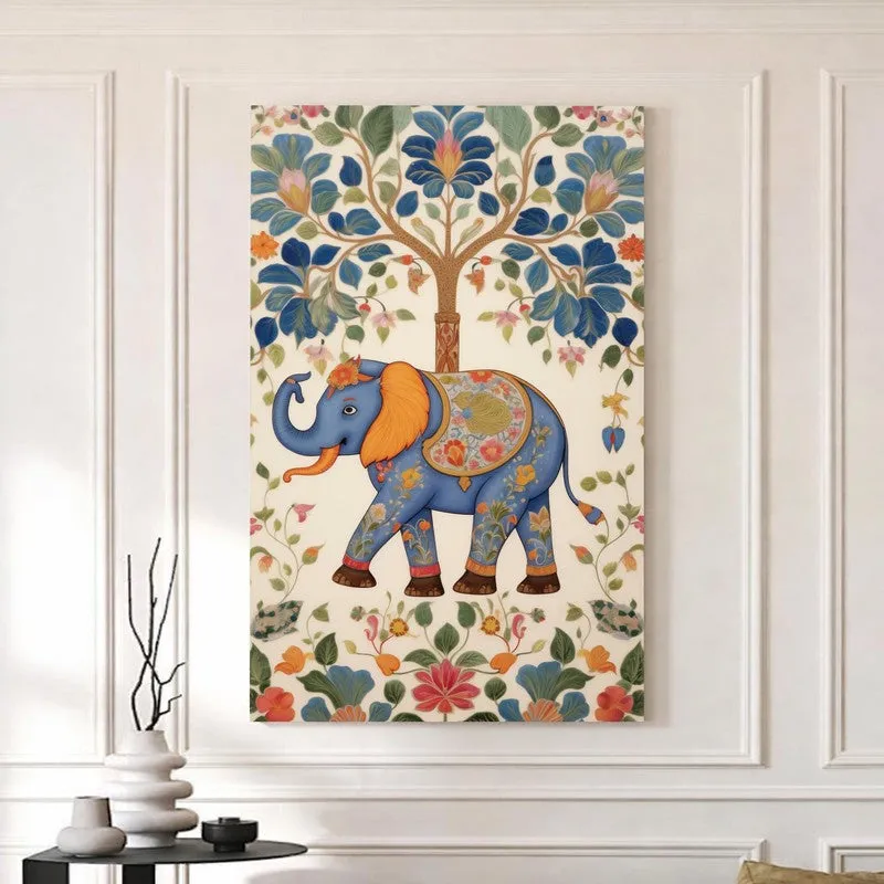 Tribal Gajraj Canvas Wall Art media 5