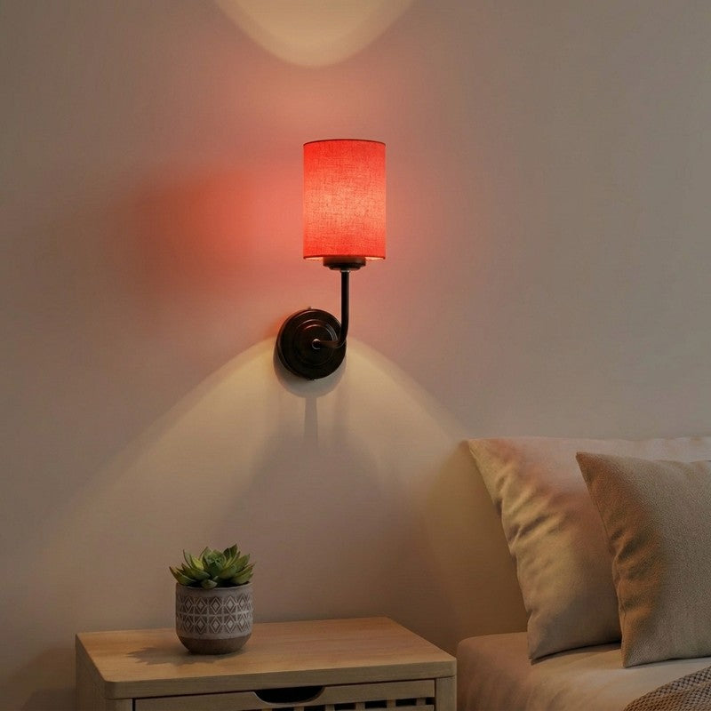 Zenith Arc Cotton Wall Lamp - Orange