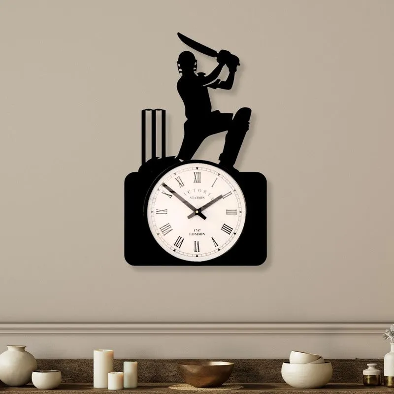 Skyline Steel Analog Wall Clock - Black media 1