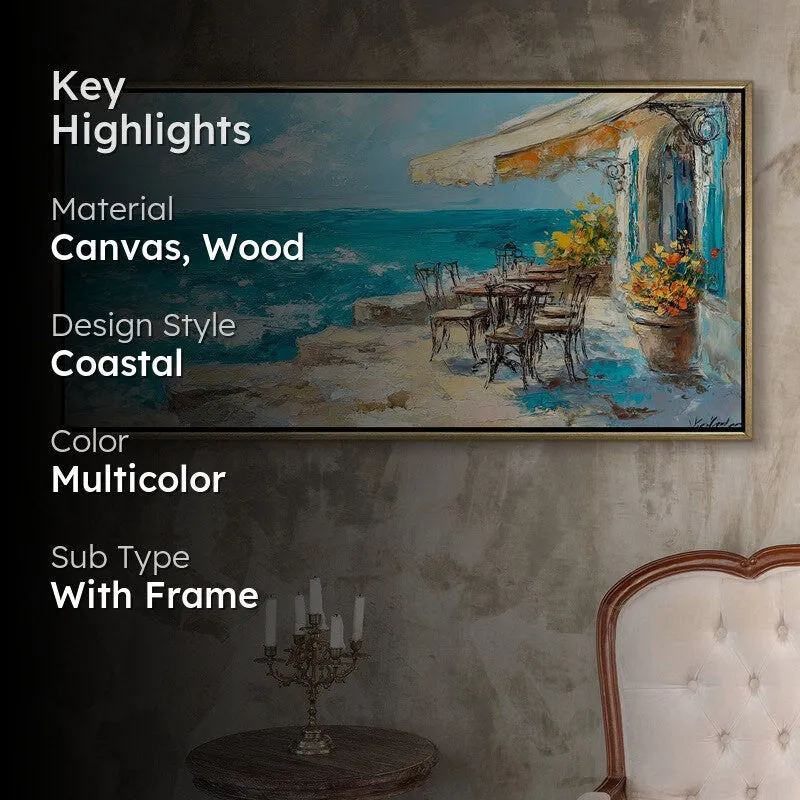 Azure Escape Canvas Wall Painting With Frame media 2