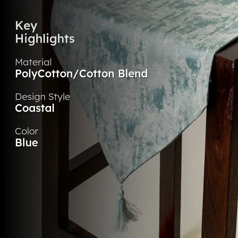 Ketty Jacquard Table Runner - Blue media 2