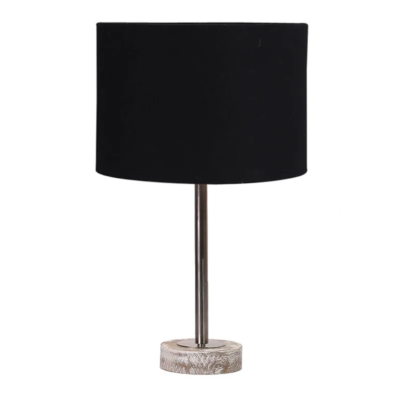 Cotin I Rodin Wooden Table Lamp - Black,Silver,White media 4