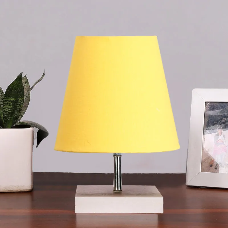 Alsa Fabric Table Lamp - Yellow,White media 3
