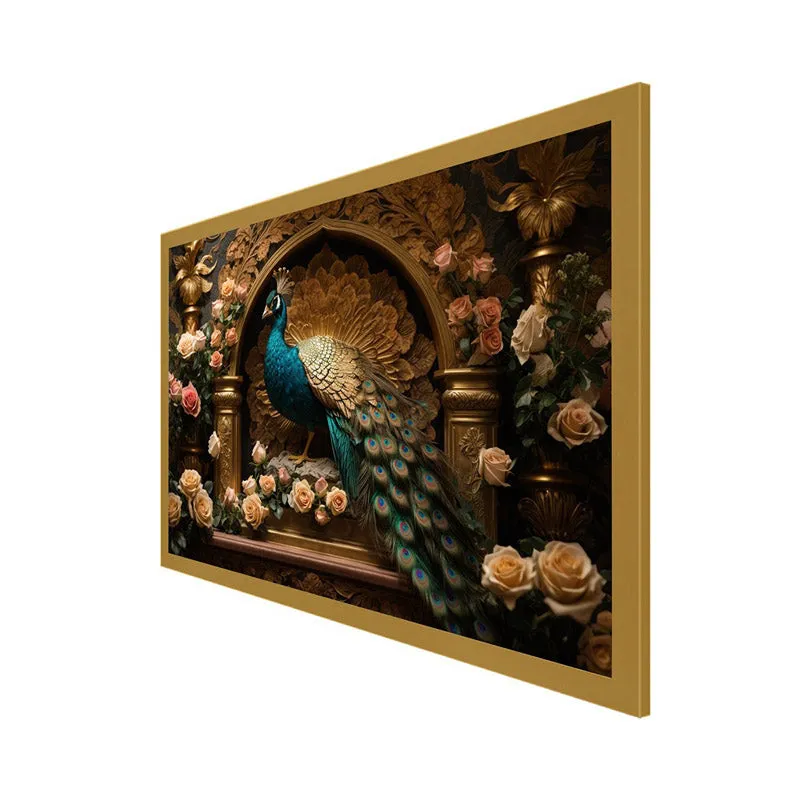 Mayoora Palace Wall Painting With Frame media 5