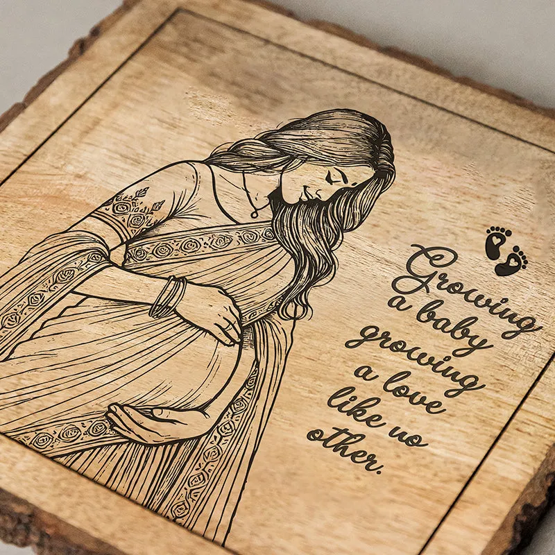 Growing Love Wood Showpiece - Square media 4
