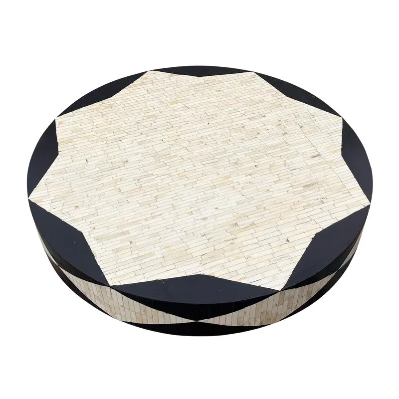 Orion Bone Inlay Center Table - Black media 3