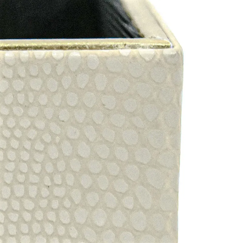 Tisquo Faux Leather Pen Stand - Ivory media 8