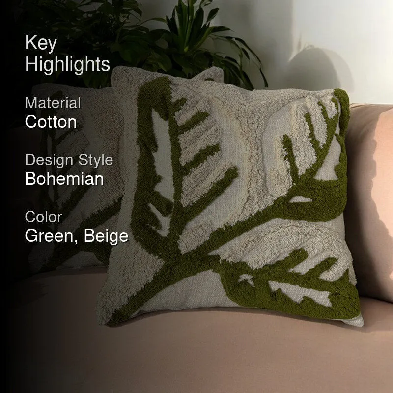 Leafestra Tufted Cushion Cover Set - Set Of Two media 2