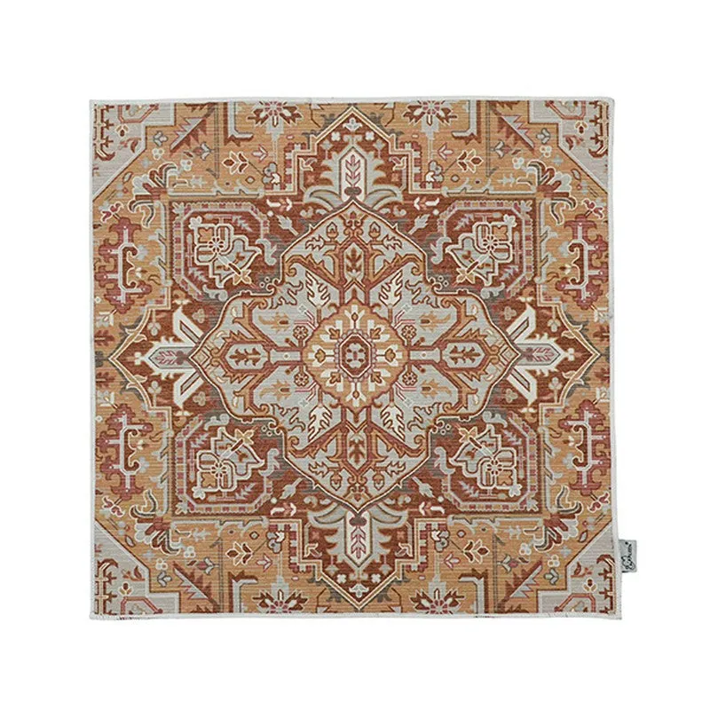 Mehrab Royal Prayer Mat (Brown,Yellow) - 550 GSM media 3