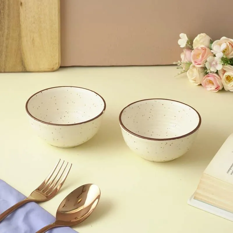 Beige Mia Bowl - Set Of Two media 1