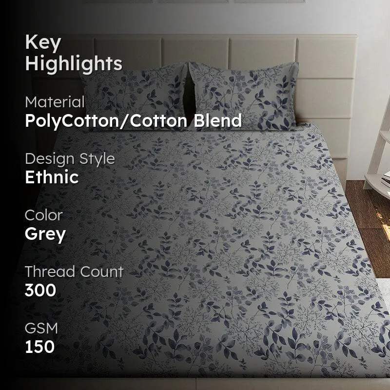 Rosco Floral Bedsheet - 150 GSM media 2