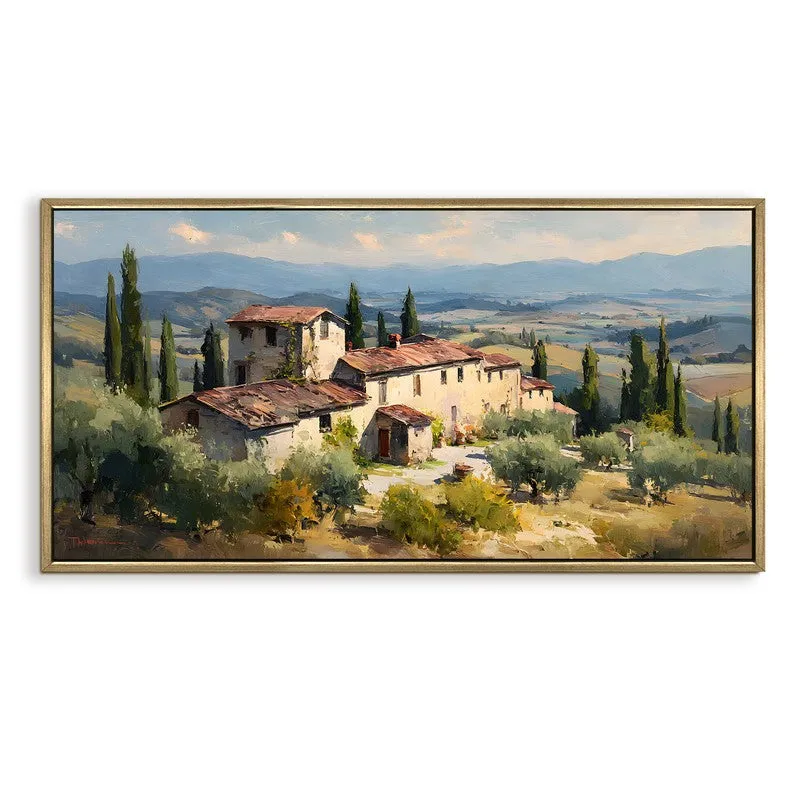 Pastoral Ease Canvas Wall Painting With Frame media 3