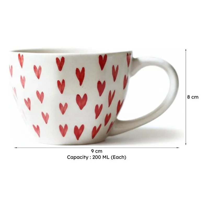 Enger Ceramic Tea Cup (200 mL Each) - Set of Two media 7