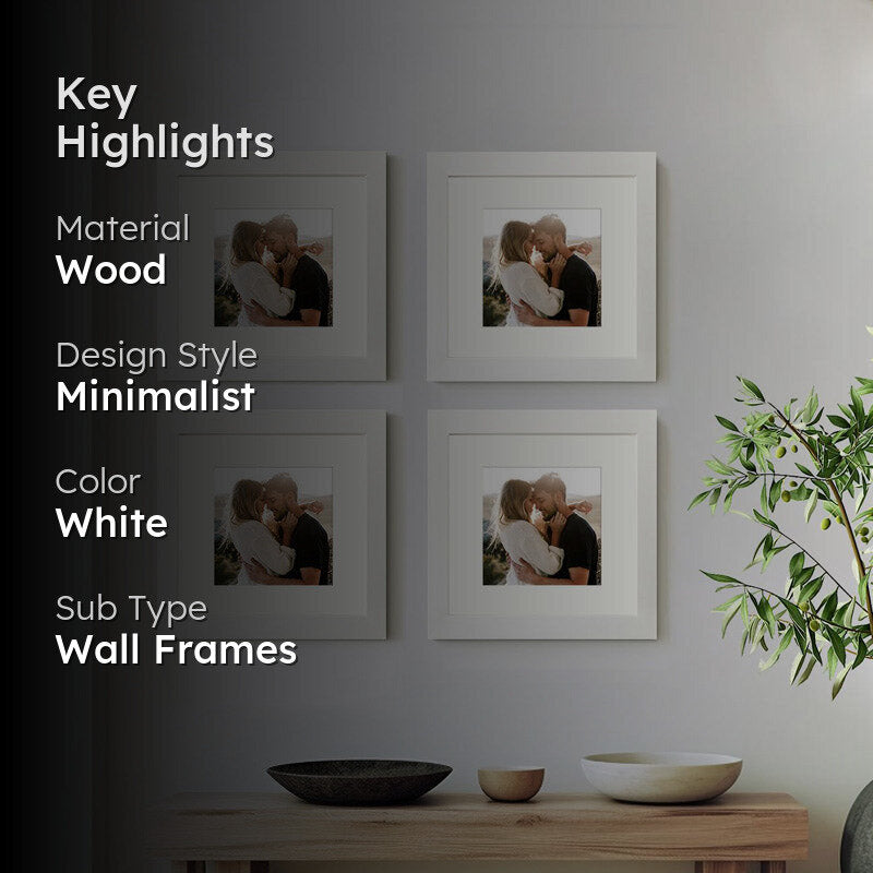 Reila Photo Frame (White) Photo Frame - Set Of Four media 2