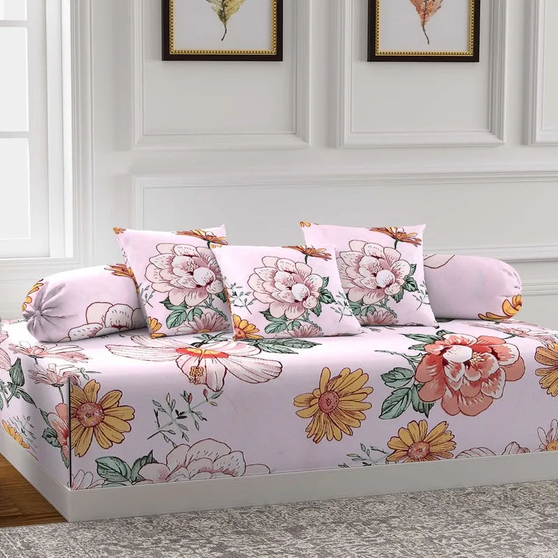 Bloomira Printed Diwan Set - Six Piece Set media 3