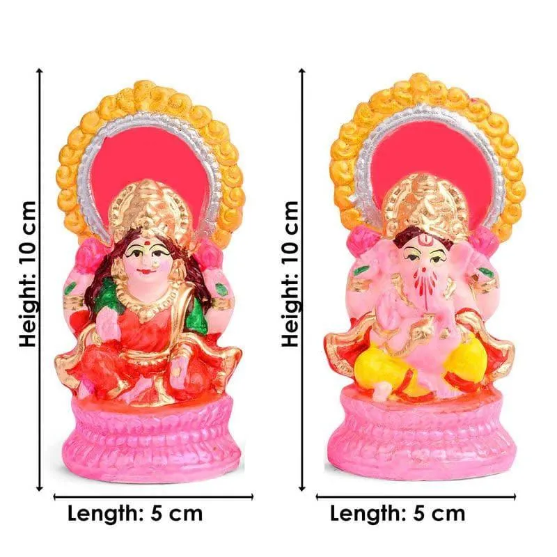 Blessed Union Lakshmi Ganesha Idol Set media 4