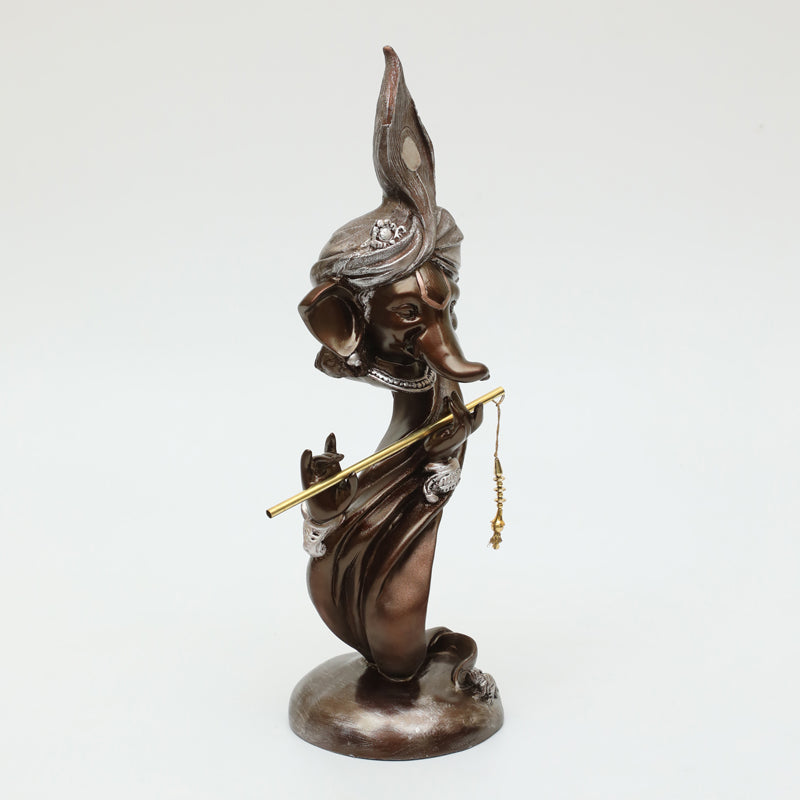 Rishi Ganesha Showpiece - Brown media 4