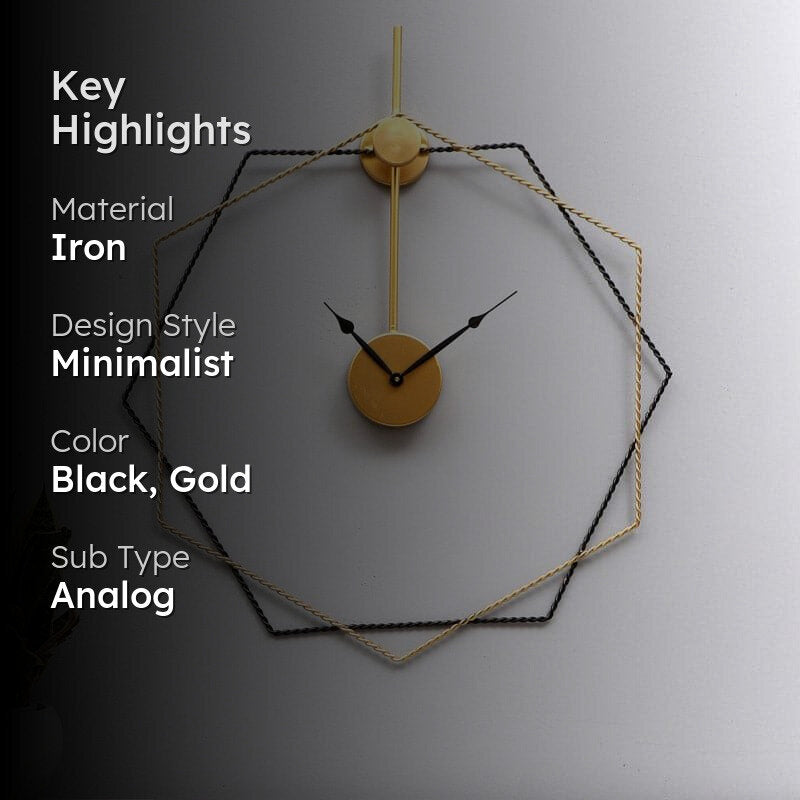 Hexa Nou Wall Clock media 2