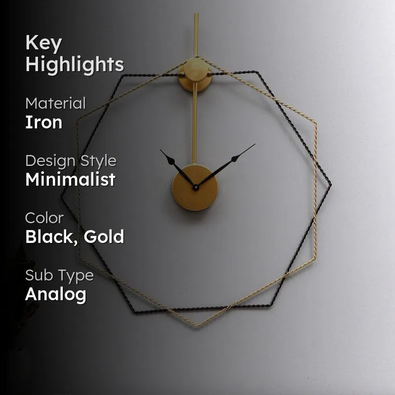 Hexa Nou Wall Clock media 2