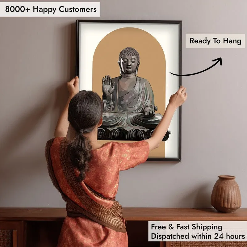 Palm Of Peace Archival Paper Wall Art With Frame media 6