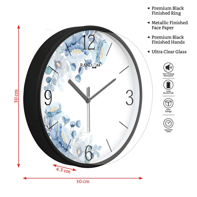 Deen Floral Wall Clock media 5