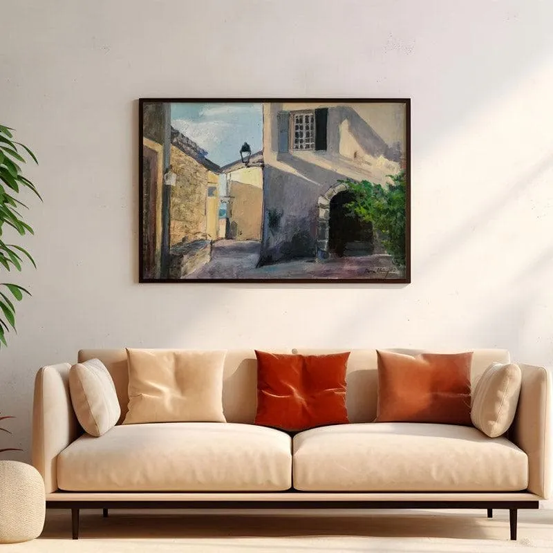 Dainty Town Canvas Wall Painting - Black Frame media 4